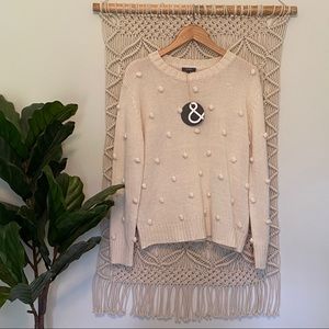 NWT Pom Pom Sweater